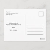 Carte Postale Paix sur terre | Magenta | Noël (Dos)