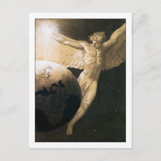 Carte Postale Paix sur Terre par Sascha Schneider (Devant)