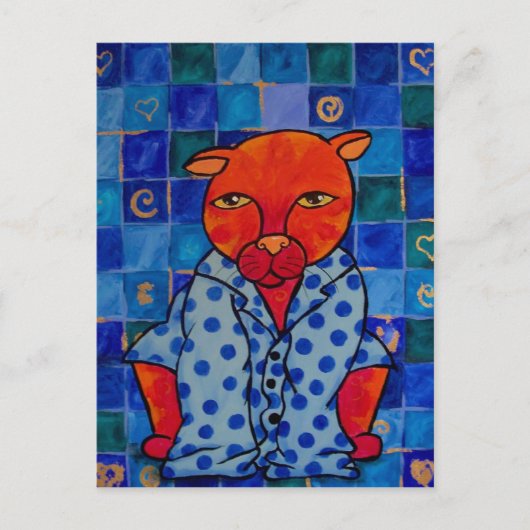 Carte Postale Pajamas de chats (Devant)