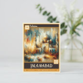 Carte Postale Pakistan, Islamabad | Peinture vintage (Debout devant)