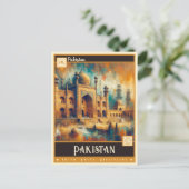 Carte Postale Pakistan | Peinture Vintage (Debout devant)