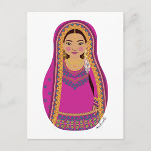 Carte postale pakistanaise Matryoshka