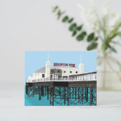 Carte postale Palace Pier Brighton (Debout devant)