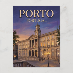 Carte Postale Palácio da Bolsa, Porto Portugal