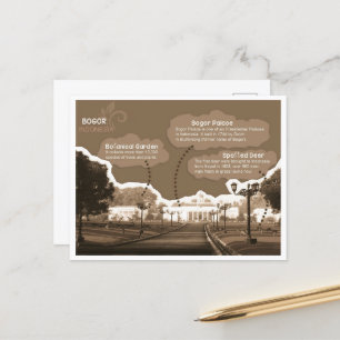 Carte postale Palais Bogor Indonésie