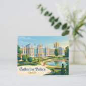 Carte Postale Palais Catherine Russie (Debout devant)