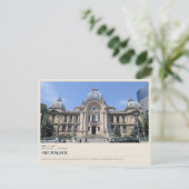 Carte Postale Palais CEC de Bucarest (Debout devant)