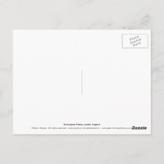 Carte Postale Palais de Buckingham (Dos)