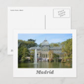 Carte Postale Palais de Cristal, Madrid (Devant / Derrière)
