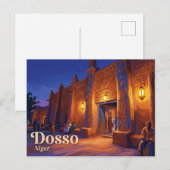 Carte Postale Palais de Dosso Niger (Devant / Derrière)