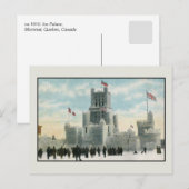 Carte Postale Palais de glace vintage Montréal Canada (Devant / Derrière)