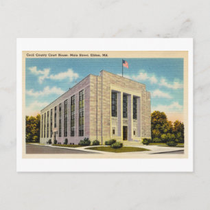 Carte Postale Palais de justice du comté de Cecil à Elkton, Mary