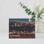 Carte Postale Palais de l'Alhambra Espagne (Debout devant)