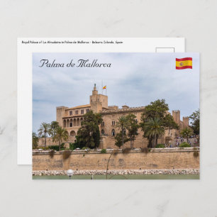 Carte Postale Palais de l'Almudaina à Palma de Majorque
