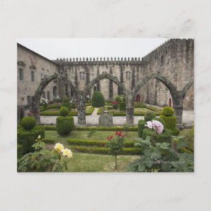 Carte Postale Palais De L'Archevêque De Braga Avec Jardin