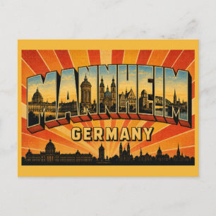 Carte Postale Palais de Mannheim Allemagne