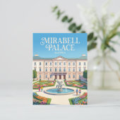 Carte Postale Palais de Mirabell Autriche (Debout devant)