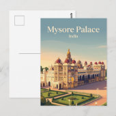 Carte Postale Palais de Mysore Inde (Devant / Derrière)