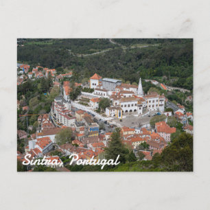 Carte Postale Palais de Sintra d'en haut à Sintra, Portugal