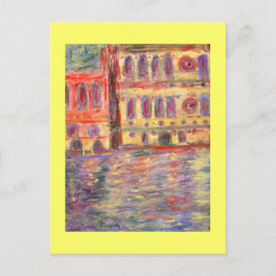 Carte Postale palais de venise et lumière colorée