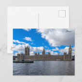 Carte Postale Palais de Westminster (Devant / Derrière)