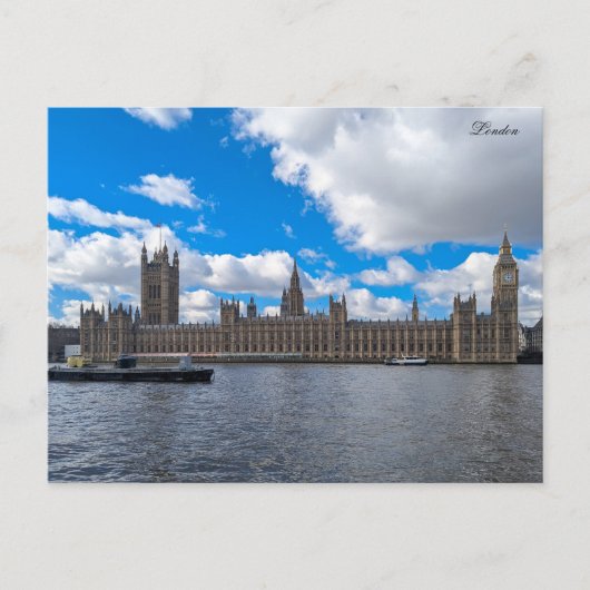 Carte Postale Palais de Westminster (Devant)
