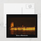 Carte Postale Palais de Westminster (Devant / Derrière)