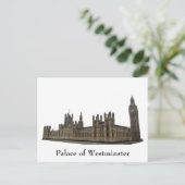 Carte postale : Palais de Westminster (Debout devant)