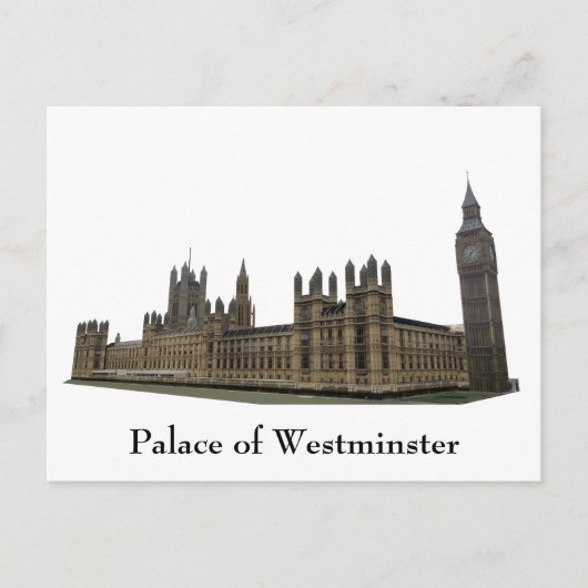 Carte postale : Palais de Westminster (Devant)