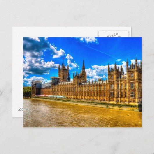 Carte Postale Palais de Westminster (Devant / Derrière)