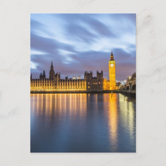 Carte Postale Palais de Westminster à Londres (Devant)