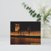 Carte Postale Palais de Westminster la nuit (Debout devant)