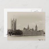 Carte Postale Palais de Westminster, Londres (Devant / Derrière)