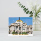 Carte Postale Palais des Beaux-Arts de Mexico (Debout devant)