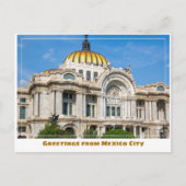 Carte Postale Palais des Beaux-Arts de Mexico (Devant)
