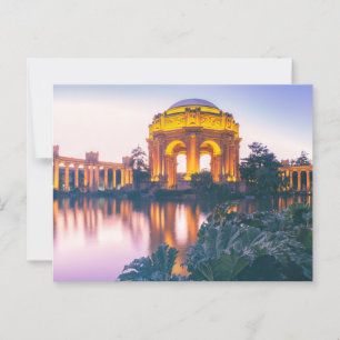 Carte Postale Palais des Beaux-Arts de San Francisco éclairé