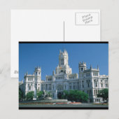Carte Postale Palais des Communications de Madrid (Devant / Derrière)