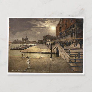 Carte Postale Palais des Doges et Saint-Marc au clair de lune, V
