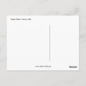 Carte Postale Palais des Doges I, Venise, Italie (Dos)