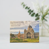Carte Postale Palais des Expositions Royal Melbourne UNESCO (Debout devant)