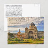 Carte Postale Palais des Expositions Royal Melbourne UNESCO (Devant / Derrière)