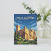 Carte Postale Palais des Papes France (Debout devant)