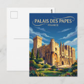 Carte Postale Palais des Papes France (Devant / Derrière)