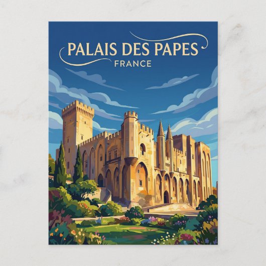 Carte Postale Palais des Papes France (Devant)