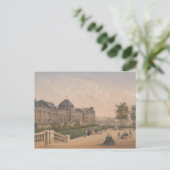 Carte Postale Palais des Tuileries, Paris, France Lithographe (Debout devant)