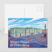 Carte Postale Palais d'Hiver Russie (Devant / Derrière)