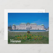 Carte Postale Palais du Belvédère supérieur à Vienne, Autriche (Devant / Derrière)