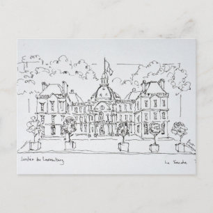 Carte Postale Palais du Luxembourg rue de Vaugirard, Paris