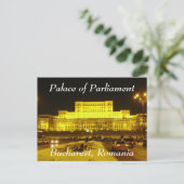 Carte Postale Palais du Parlement, Bucarest, Roumanie (Debout devant)