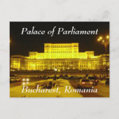 Carte Postale Palais du Parlement, Bucarest, Roumanie (Devant)